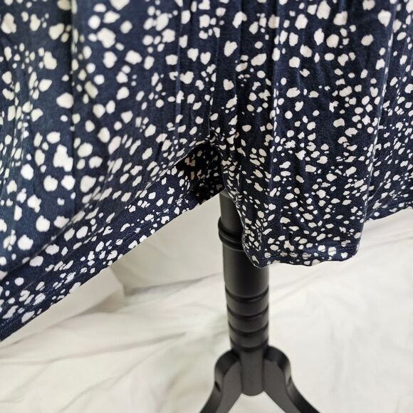 Maurices 24/7 Blue Polka Dot Sleeveless Romper Size XS - Picture 5 of 14